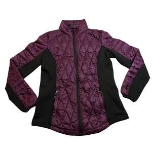 32 Degrees Heat Women's Down Quilted Full Zip Jacket Size Small Outerwear Winter